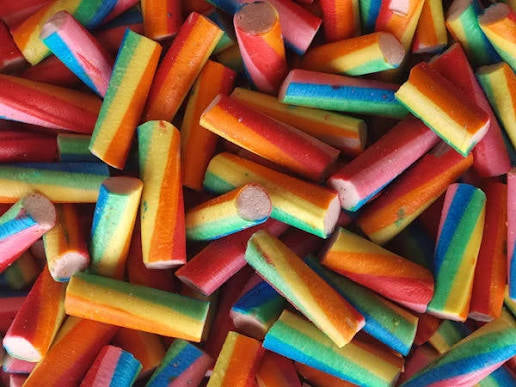 Regenboog stokjes